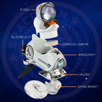 AutoXPrime™ Spaceman — Inertial Spinning Car Air Freshener | Spacecraft Design | Odorless Refills Included