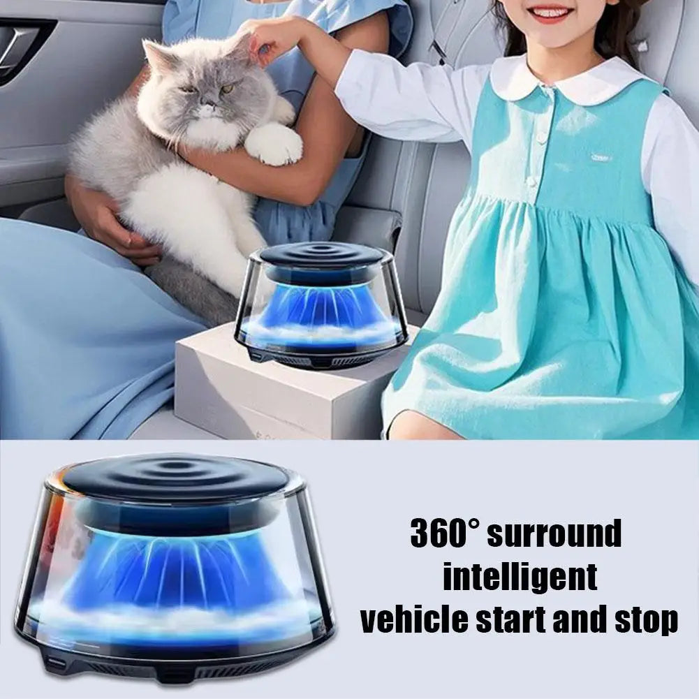 Snow Mountain Smart Car Fragrance Diffuser Rechargeable Air Air Car Diffuser Light RGB Auto With Mist Interior Cloud Freshe S2B0