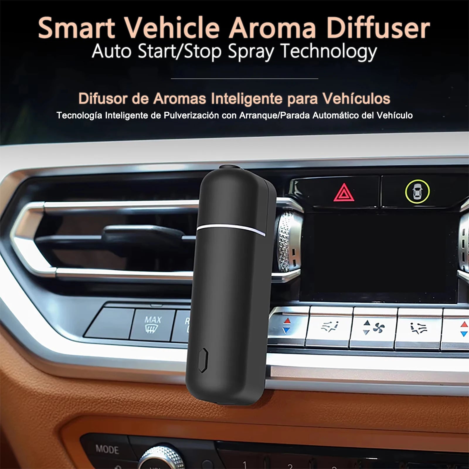 Smart Car Aroma Diffuser Auto Start Stop with Engine Fast Deodorizer Long Lasting Fragrance  6 Bottles Essential Oils Gift