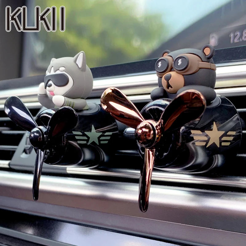 AutoXPrime™ Bear Pilot Propeller Car Air Freshener