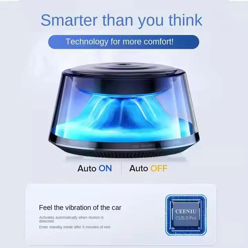 Snow Mountain Smart Car Fragrance Diffuser Rechargeable Air Air Car Diffuser Light RGB Auto With Mist Interior Cloud Freshe S2B0