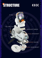 AutoXPrime™ Spaceman — Inertial Spinning Car Air Freshener | Spacecraft Design | Odorless Refills Included