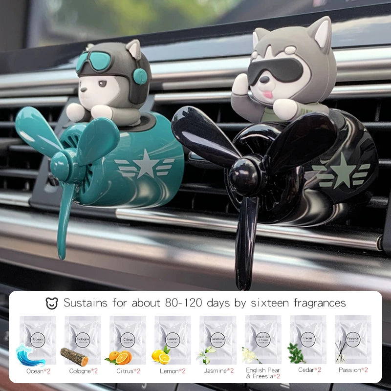 AutoXPrime™ Bear Pilot Propeller Car Air Freshener