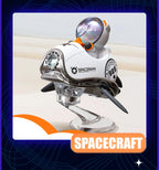 AutoXPrime™ Spaceman — Inertial Spinning Car Air Freshener | Spacecraft Design | Odorless Refills Included