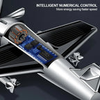 Car Essential Oil Diffuser Solar Airplane Car Diffuser Wooden Base Fragrance Aromatherapy Diffuser Ornaments (Without Perfume)