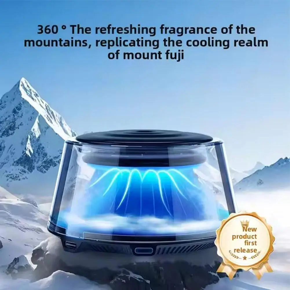 Snow Mountain Smart Car Fragrance Diffuser Rechargeable Air Air Car Diffuser Light RGB Auto With Mist Interior Cloud Freshe S2B0