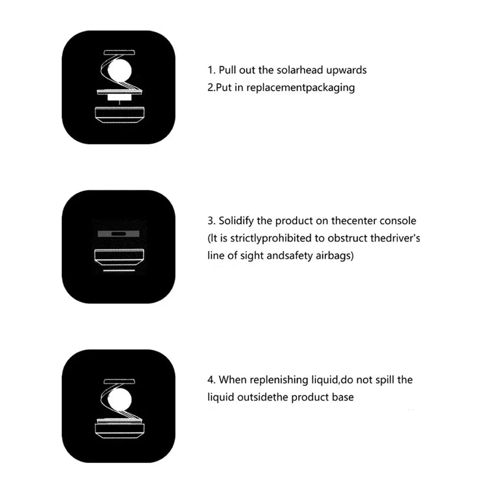 Solar Car Air Freshener Interstellar Levitation Rotating Auto Flavoring Car Perfume Deodorant Diffuser Interiors Accessories