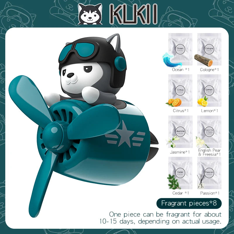 AutoXPrime™ Bear Pilot Propeller Car Air Freshener