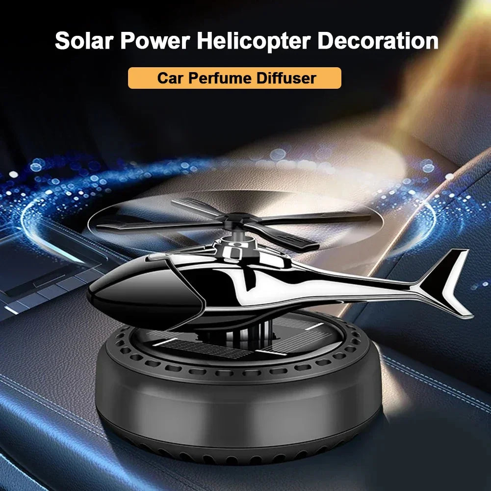 Helicopter Styling Solar Car air freshener Car Interior Decor Aromatherapy Car accessories Propeller rotary perfume diffuser