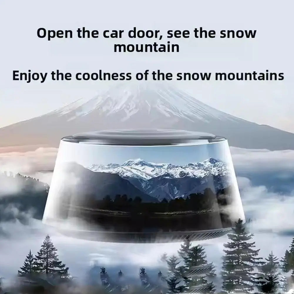 Snow Mountain Smart Car Fragrance Diffuser Rechargeable Air Air Car Diffuser Light RGB Auto With Mist Interior Cloud Freshe S2B0