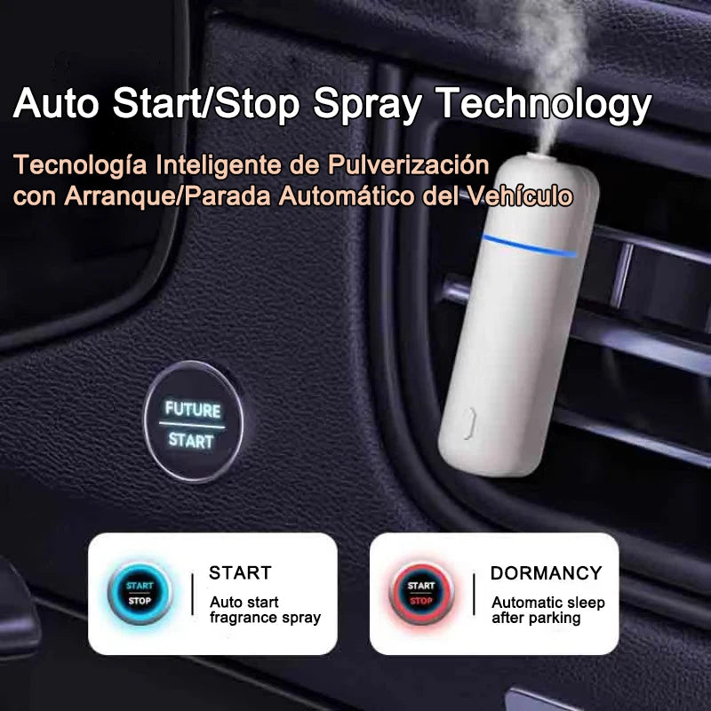 Smart Car Aroma Diffuser Auto Start Stop with Engine Fast Deodorizer Long Lasting Fragrance  6 Bottles Essential Oils Gift