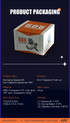 AutoXPrime™ Spaceman — Inertial Spinning Car Air Freshener | Spacecraft Design | Odorless Refills Included